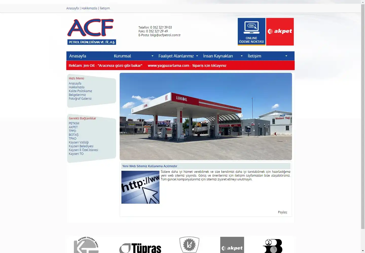 Acf Petrol Sanayi Ve Ticaret Anonim Şirketi 