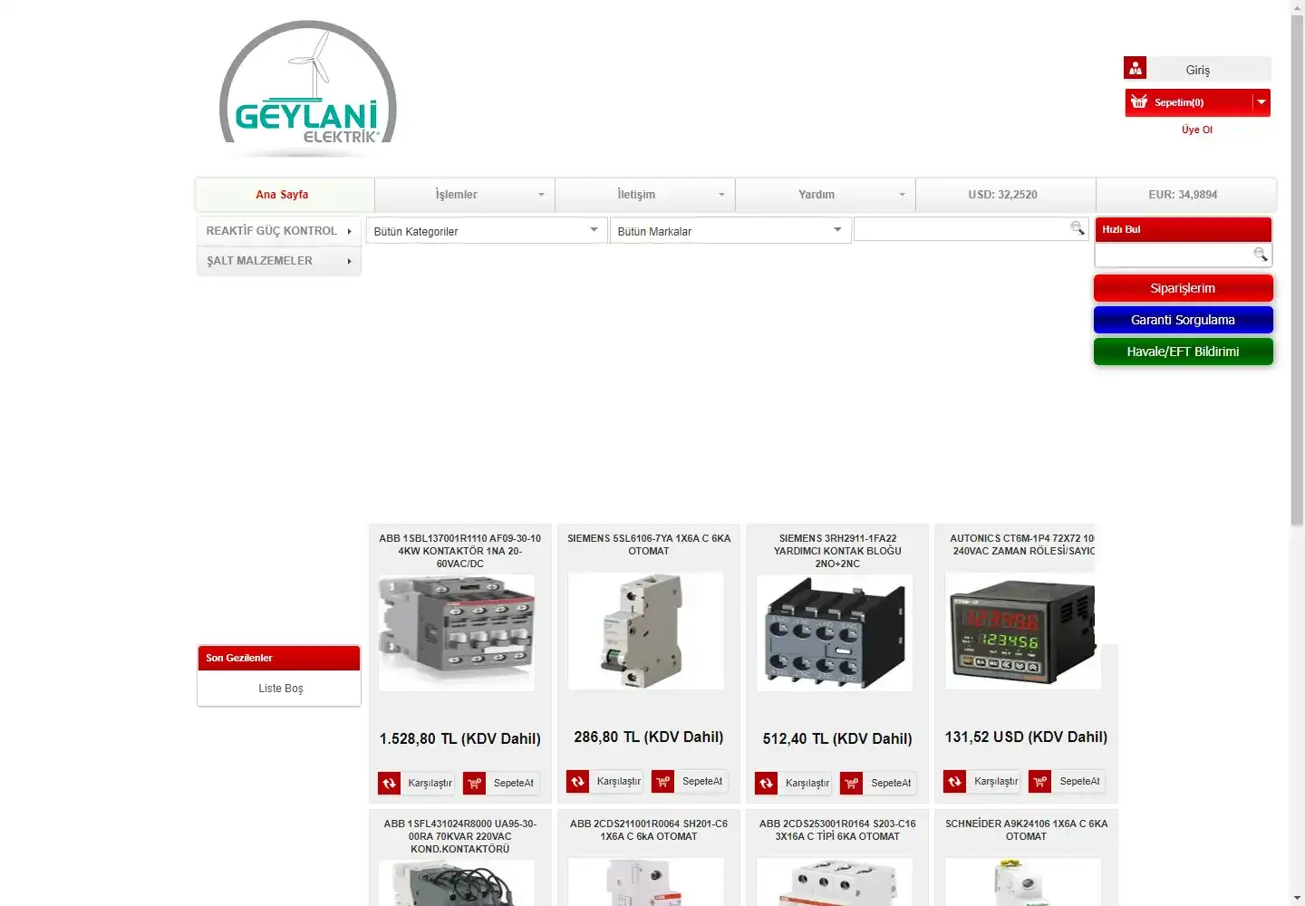 Geylani Elektrik Sanayi Ve Ticaret Limited Şirketi