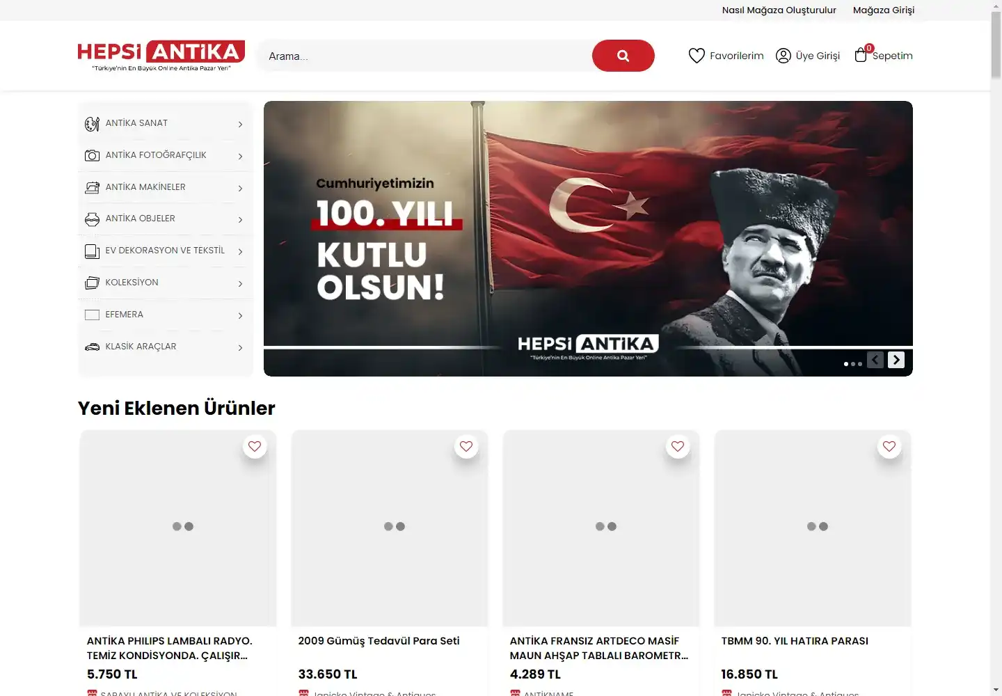 Hikmet Kara Hepsi Antika Online Antika Dükkanı