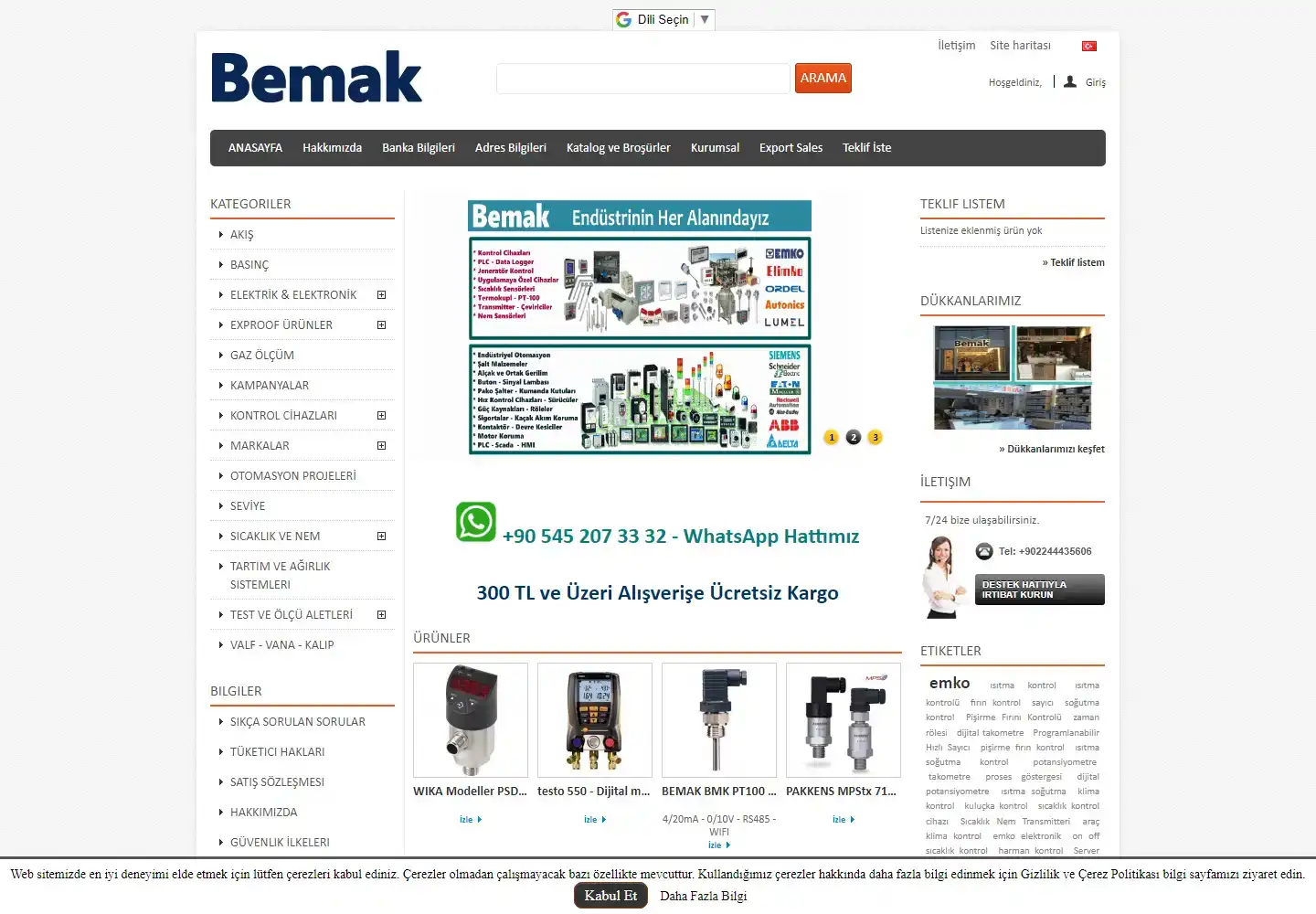 Bemak Otomasyon Kontrol Sistemleri Makine Sanayi Ve Ticaret Limited Şirketi