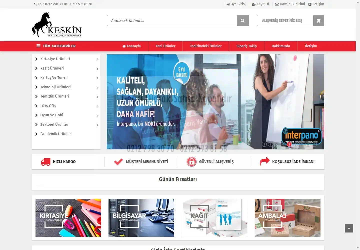 Keskin Ofis Kırtasiye Sanayi Ve Dış Ticaret Limited Şirketi