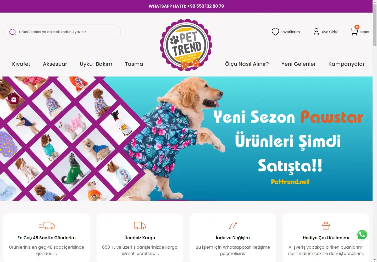 Hasan Ulupunar  Pawstar-Pet Trend Evcil Hayvan Giyimi Ve Aksesuarları