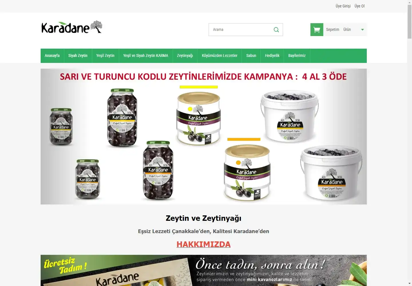 Karadane Zeytincilik Gıda Ve Tarım Ürünleri Ticaret Limited Şirketi