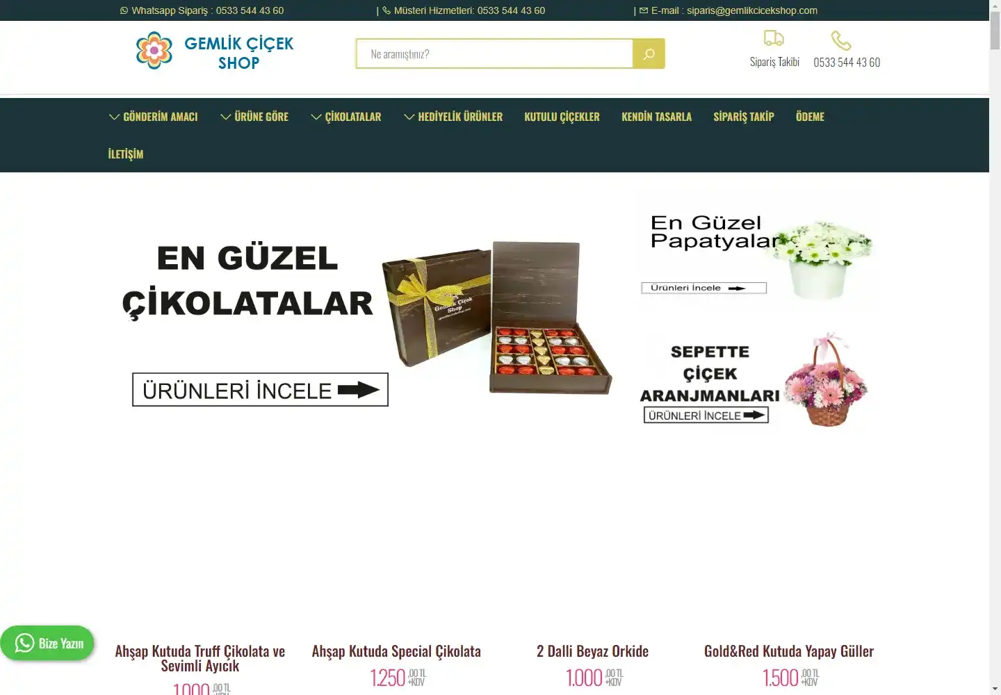 Aykut Deliorman  Çiçekmalzemesi.Net Gemlik Çiçek Shop