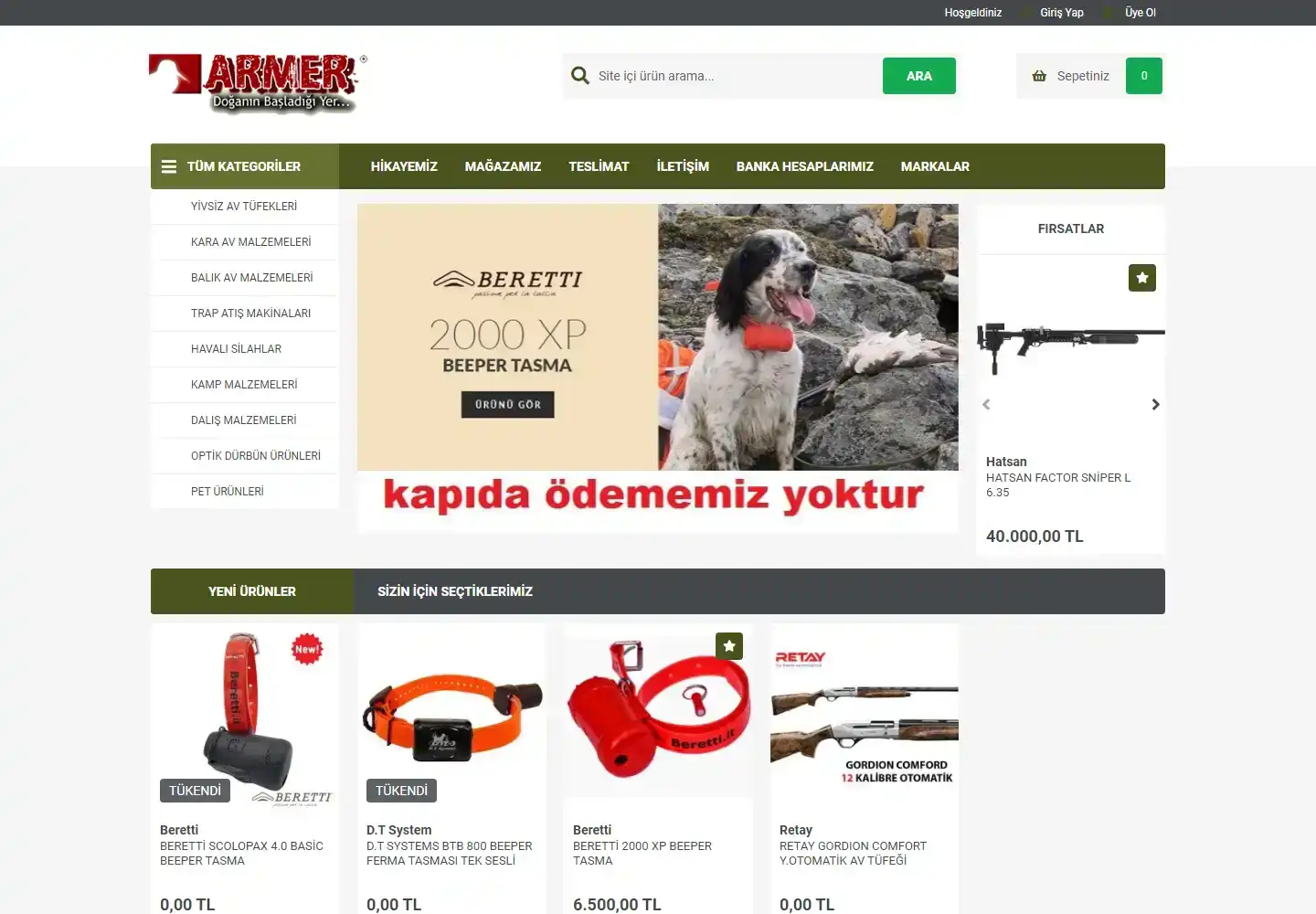 Armer Doğa Sporları Ekipmanları İthalat İhracat Sanayi Ve Ticaret Limited Şirketi