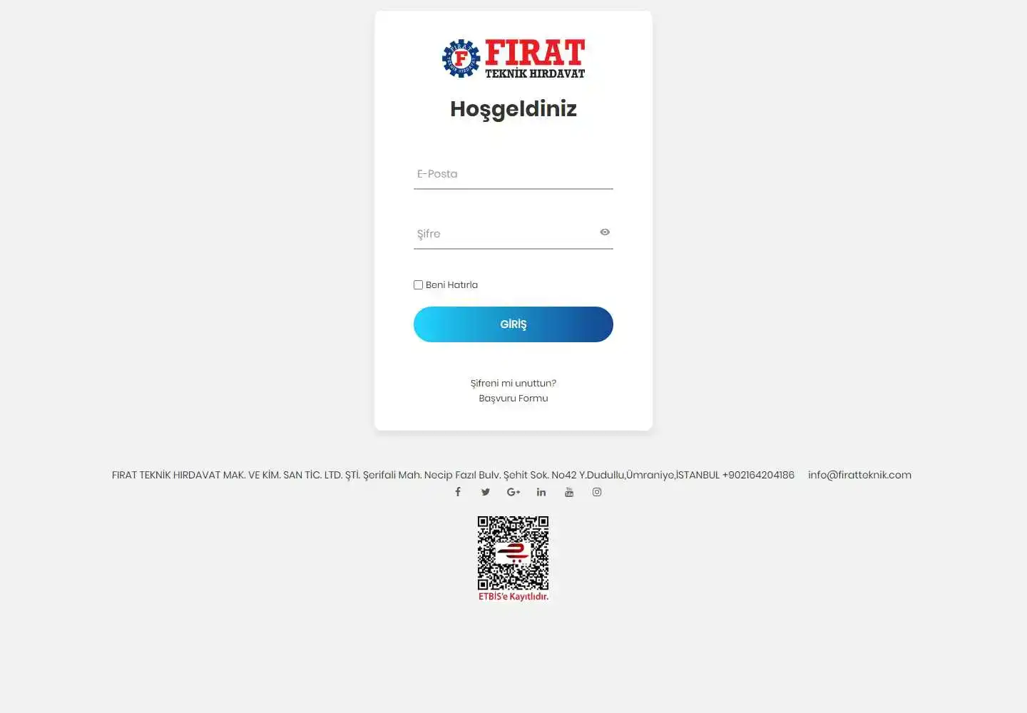 Fırat Teknik Hırdavat Makina Ve Kimya Sanayi Ticaret Limited Şirketi