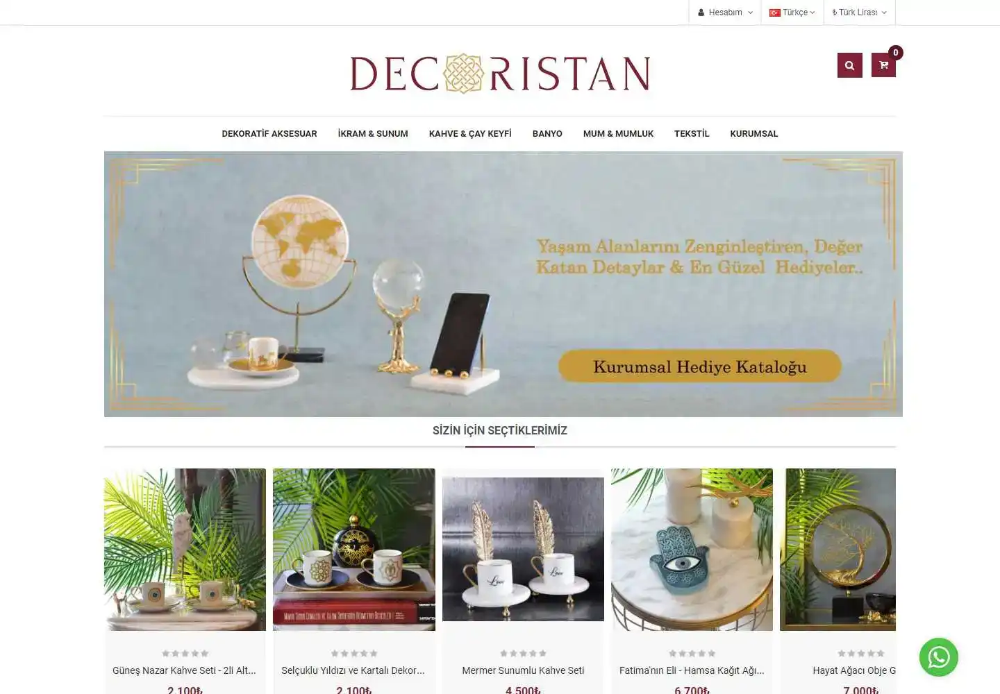 Decoristan Hediyelik Eşya Pazarlama Sanayi Ve Ticaret Limited Şirketi