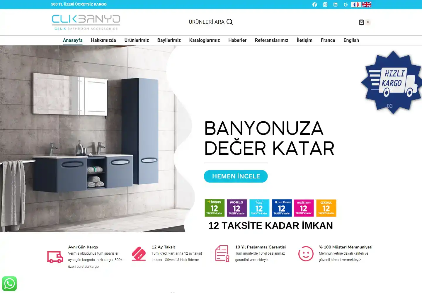 Çelik Makina Banyo Aksesuarları İmalat Pazarlama Sanayi Ve Ticaret Limited Şirketi