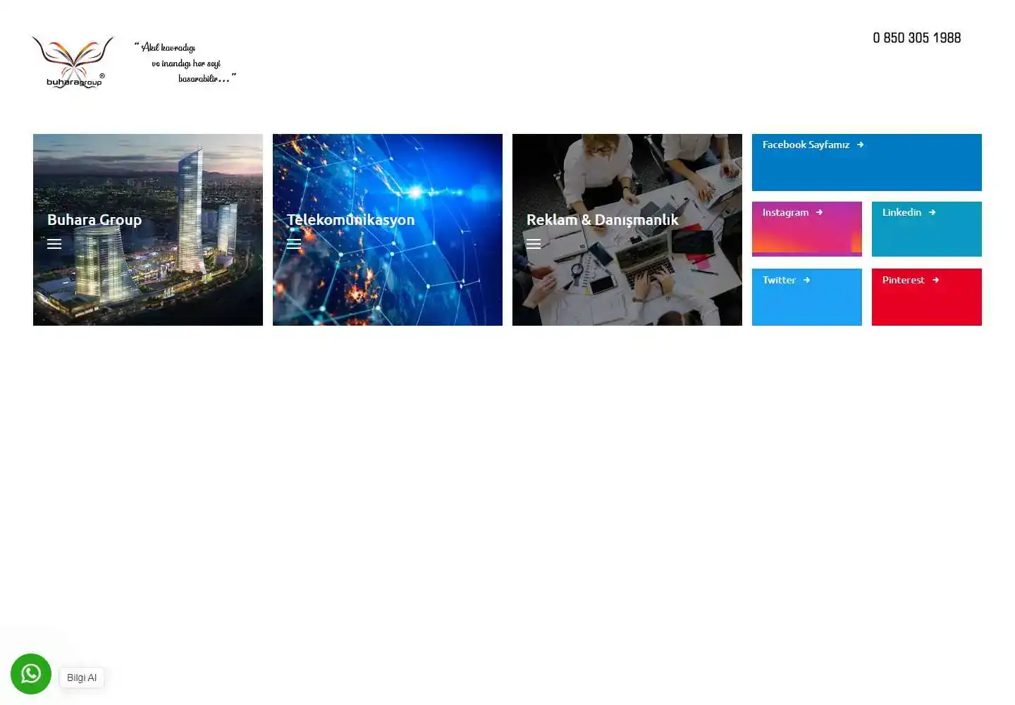 Buharagroup Telekomünikasyon İnşaat Reklam Ve Danışmanlık Hizmetleri Sanayi Ticaret Limited Şirketi