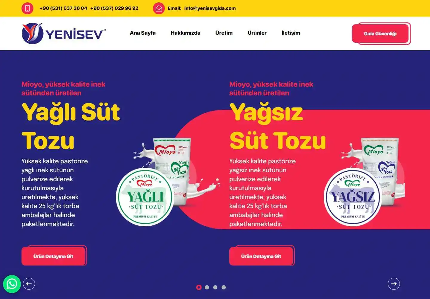 Yenisev Gıda Sanayi Ve Ticaret Limited Şirketi