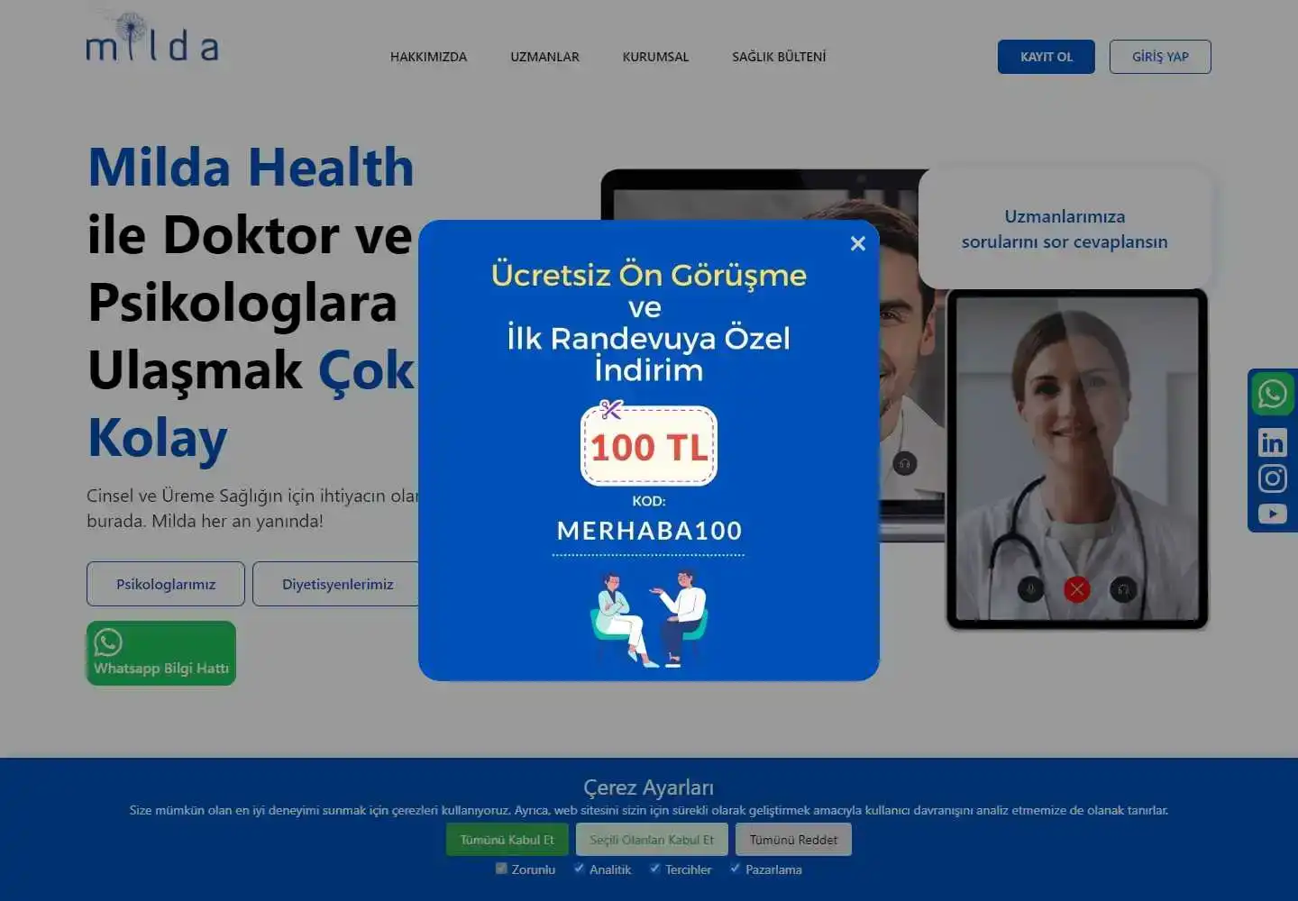 Milda Health Sağlık Ve Yazılım Hizmetleri Anonim Şirketi