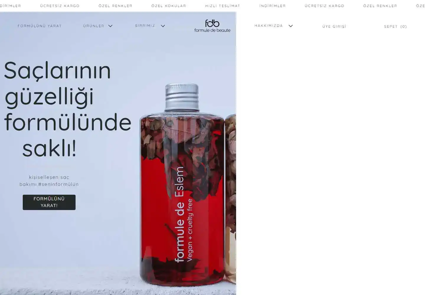 Formule De Beaute Kozmetik Sanayi İç Ve Dış Ticaret Limited Şirketi