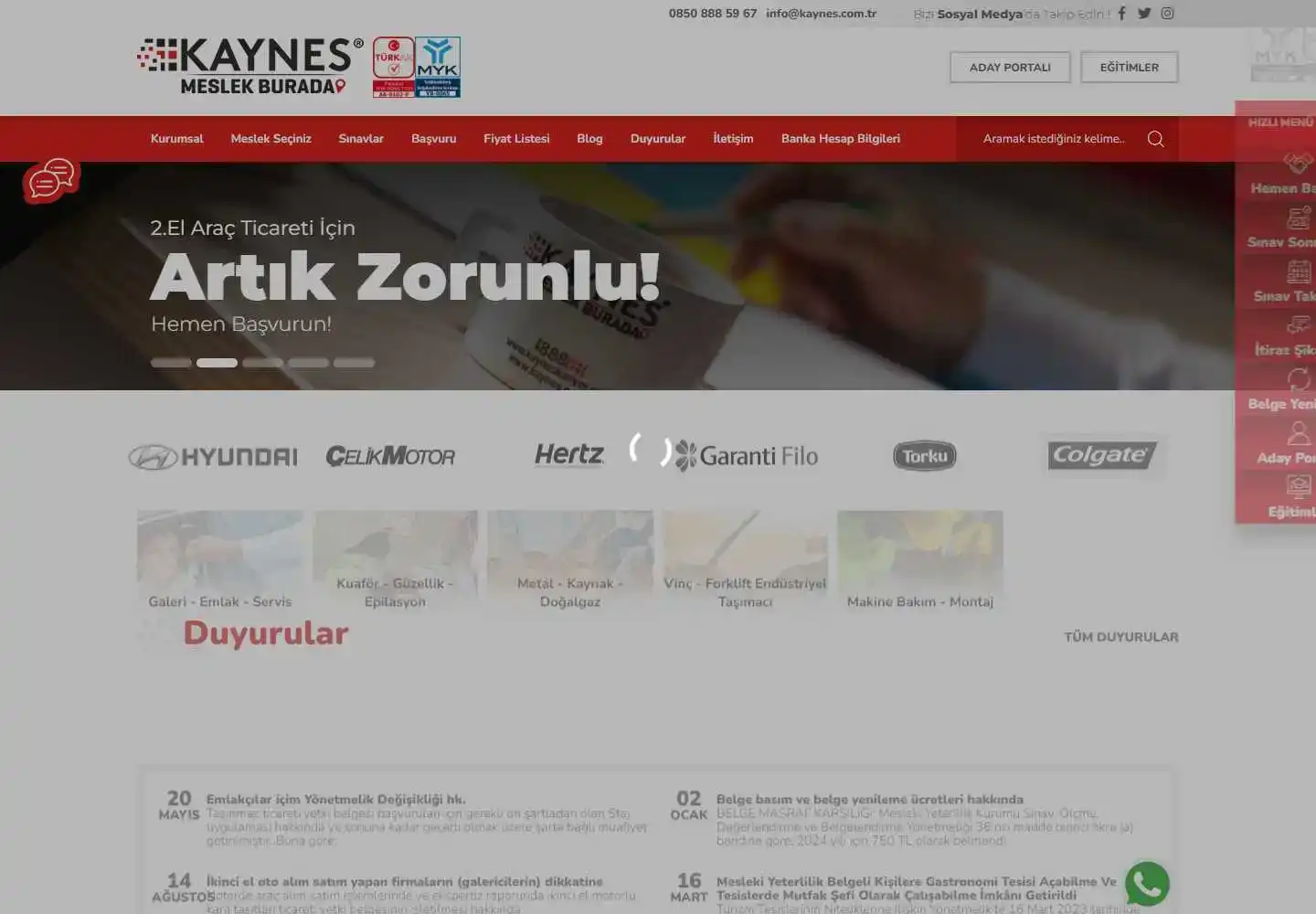 Kaynes Uluslararası Eğitim Belgelendirme Ve Danışmanlık Limited Şirketi