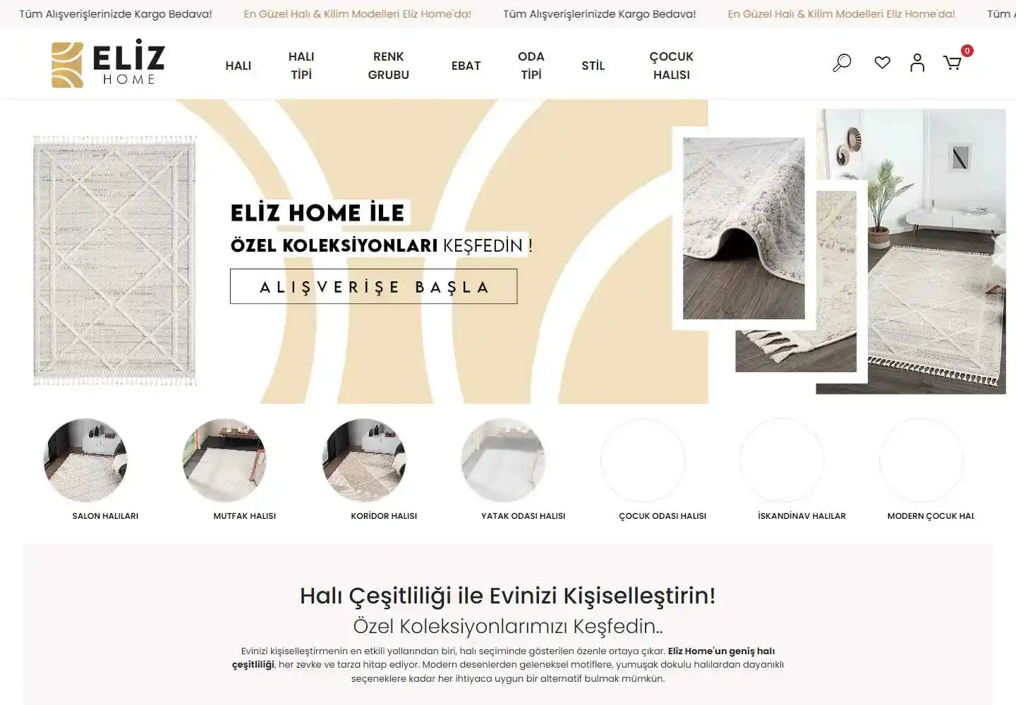 Eliz Home Halı Ev Tekstili Sanayi Ve Ticaret Limited Şirketi