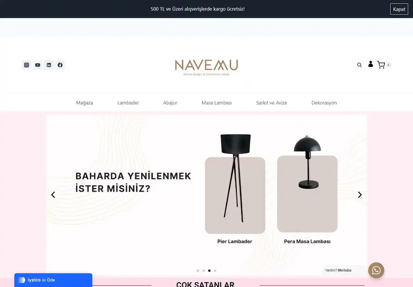 Navemu Aydınlatma Dekorasyon Ürünleri Sanayi Ve Ticaret Limited Şirketi