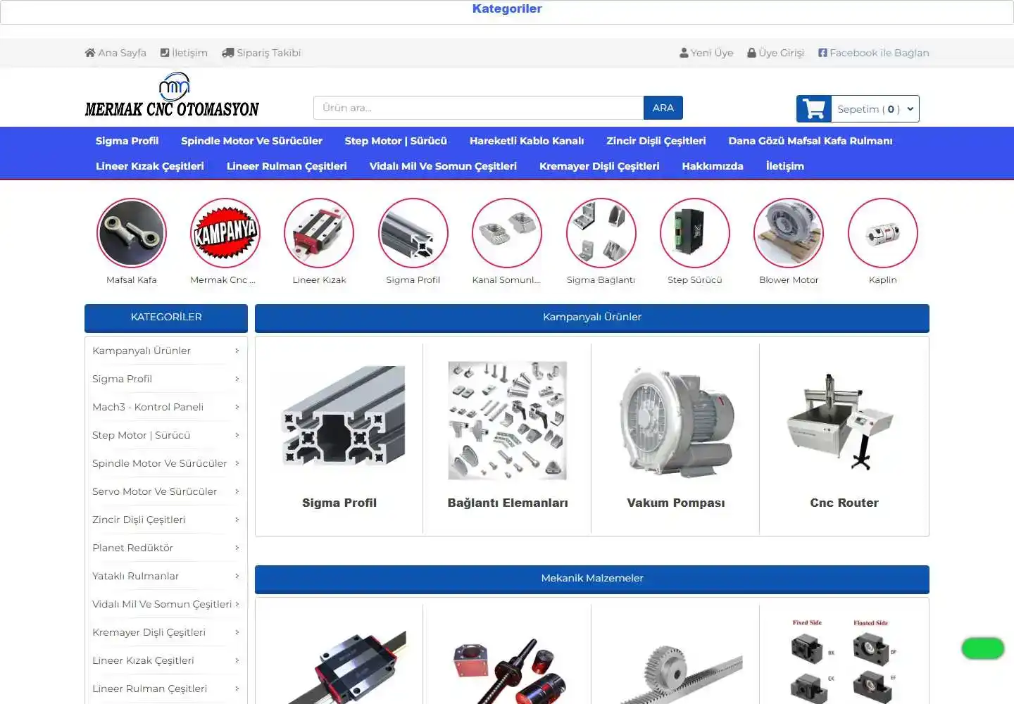 Mermak Cnc Router Otomasyon Yedek Parça Hırdavat Elektrik Elektronik İnşaat İthalat İhracat Sanayi Ticaret Limited Şirketi