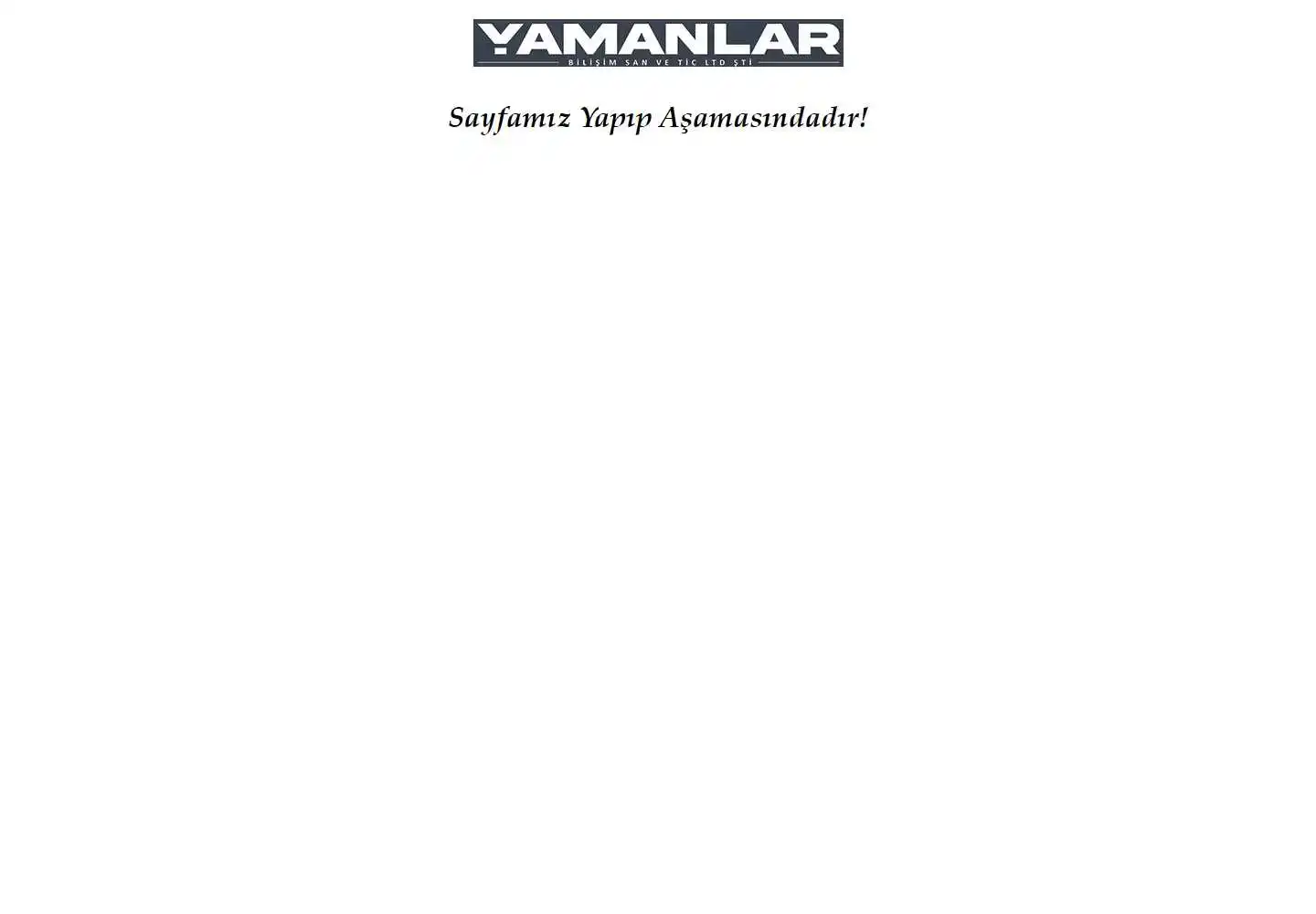 Yamanlar Bilişim Sanayi Ve Ticaret Limited Şirketi