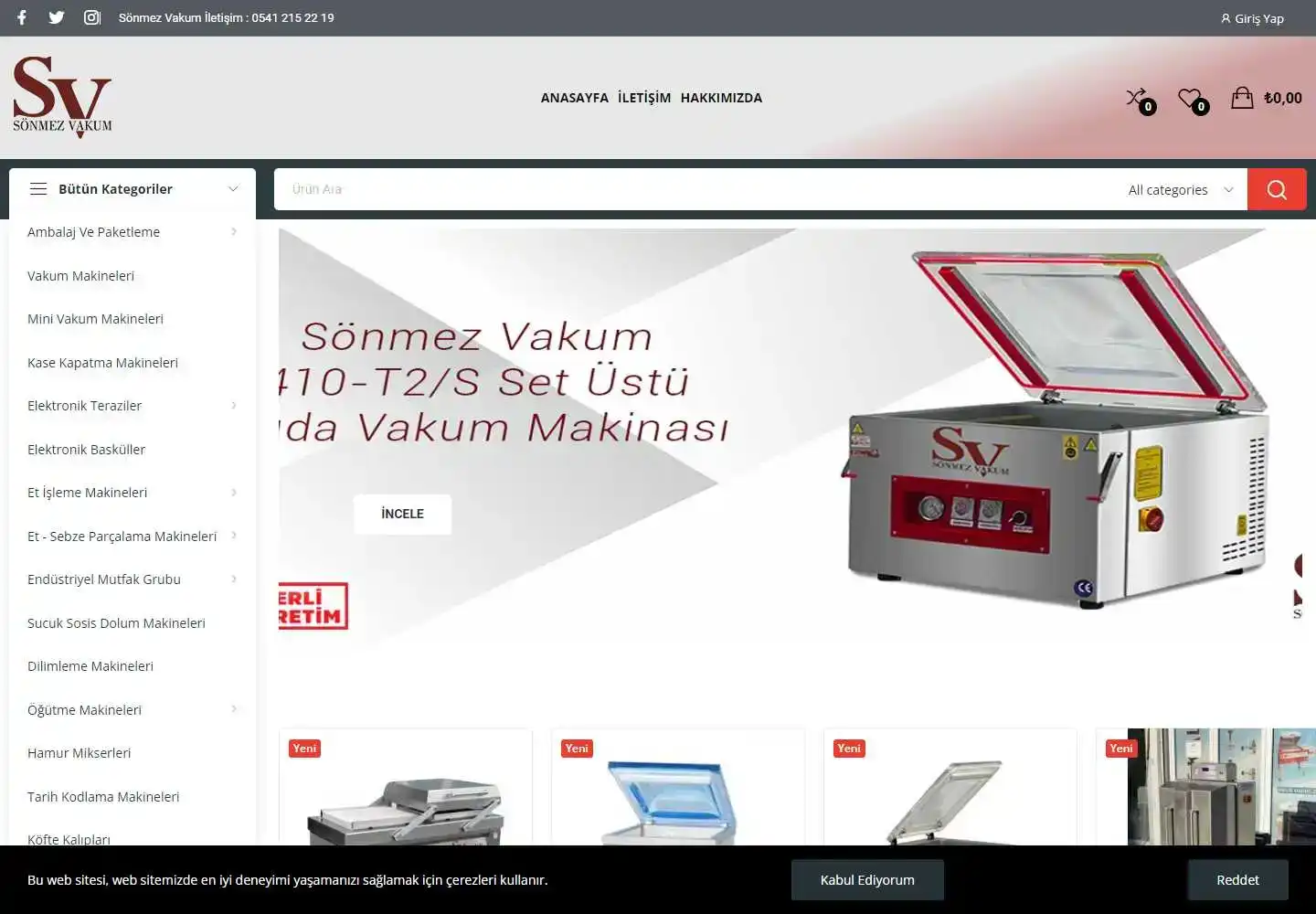 Sönmez Vakum Paketleme Gıda İşleme Makinaları Sanayi Ve Ticaret Limited Şirketi