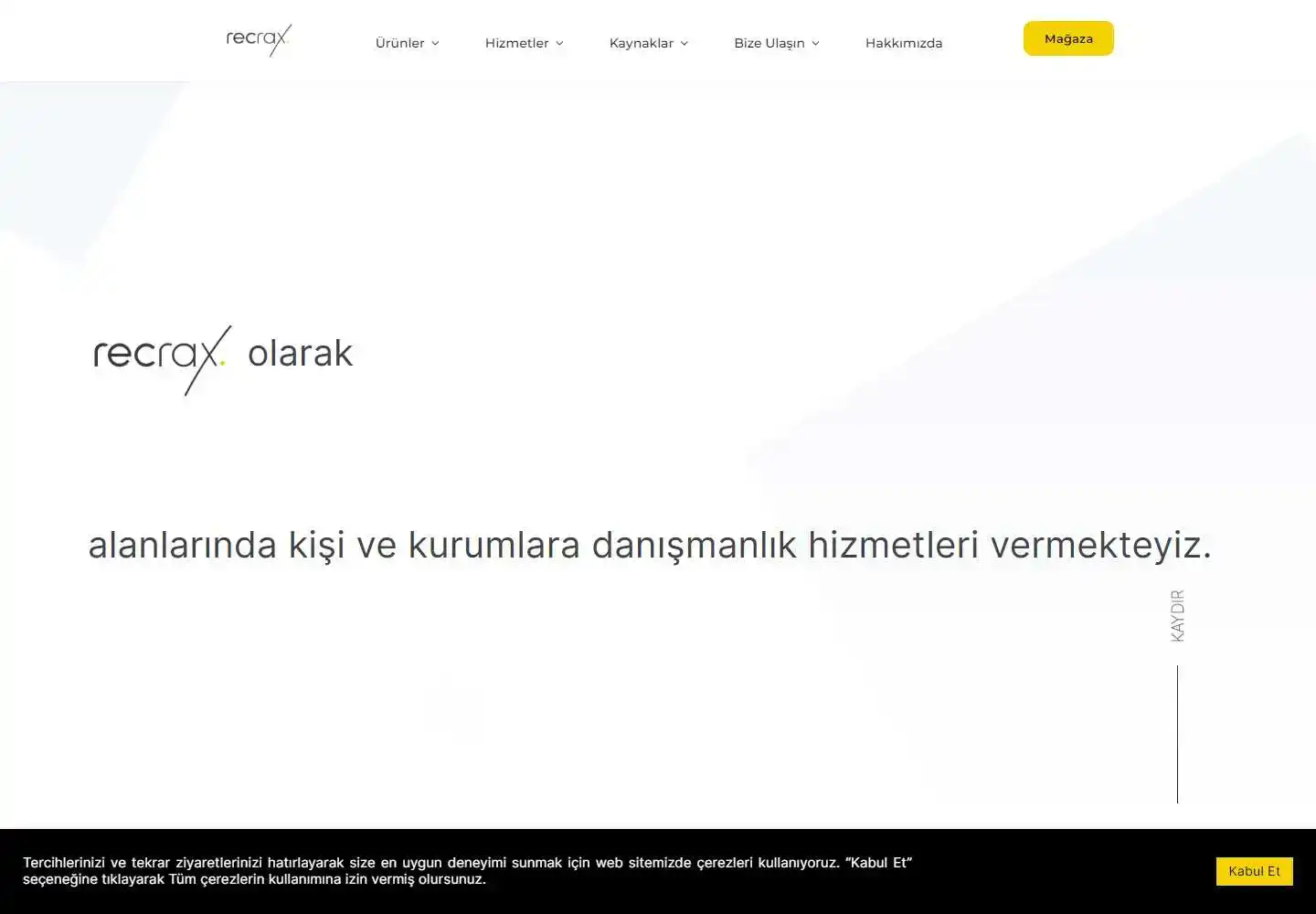 Recrax Bilişim Teknolojileri Arge Eğitim Danışmanlık Sanayi Ve Ticaret Limited Şirketi