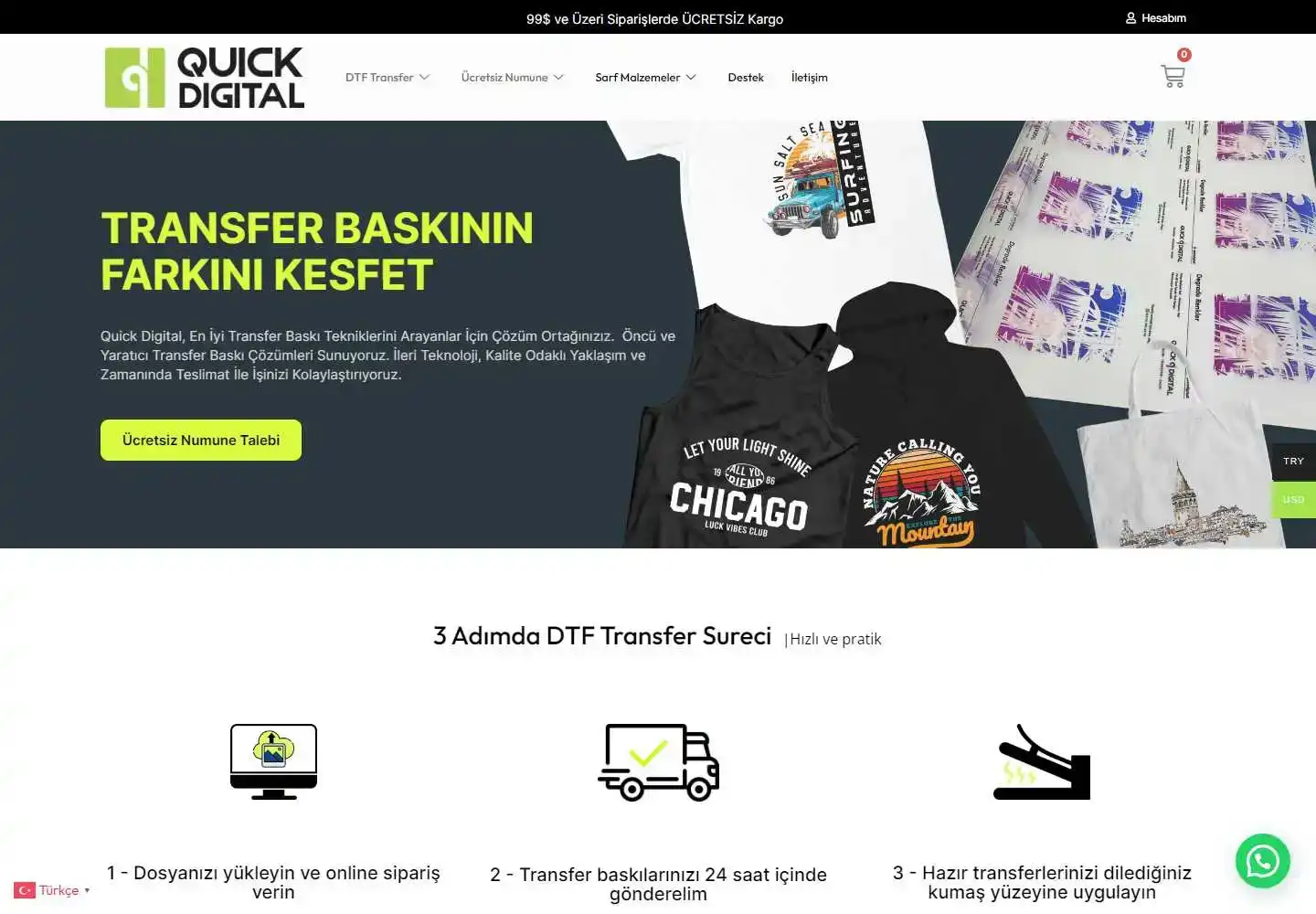 Quick Digital Tekstil Baskı Makine İnşaat Sanayi Ve Ticaret Limited Şirketi