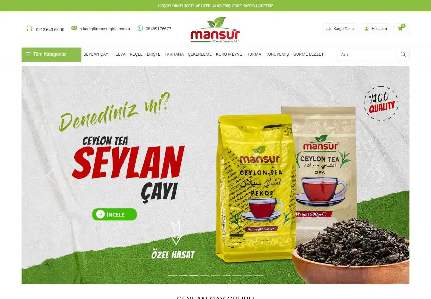 Mansur Gıda Pazarlama Sanayi Ve Ticaret Limited Şirketi