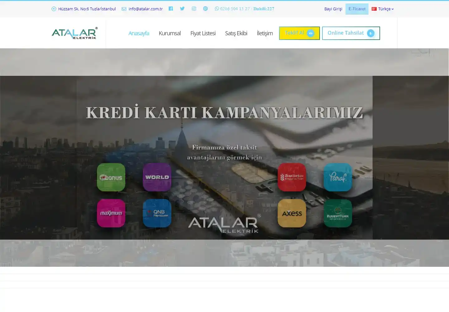 Atalar Elektrik Sanayi Ve Ticaret Limited Şirketi