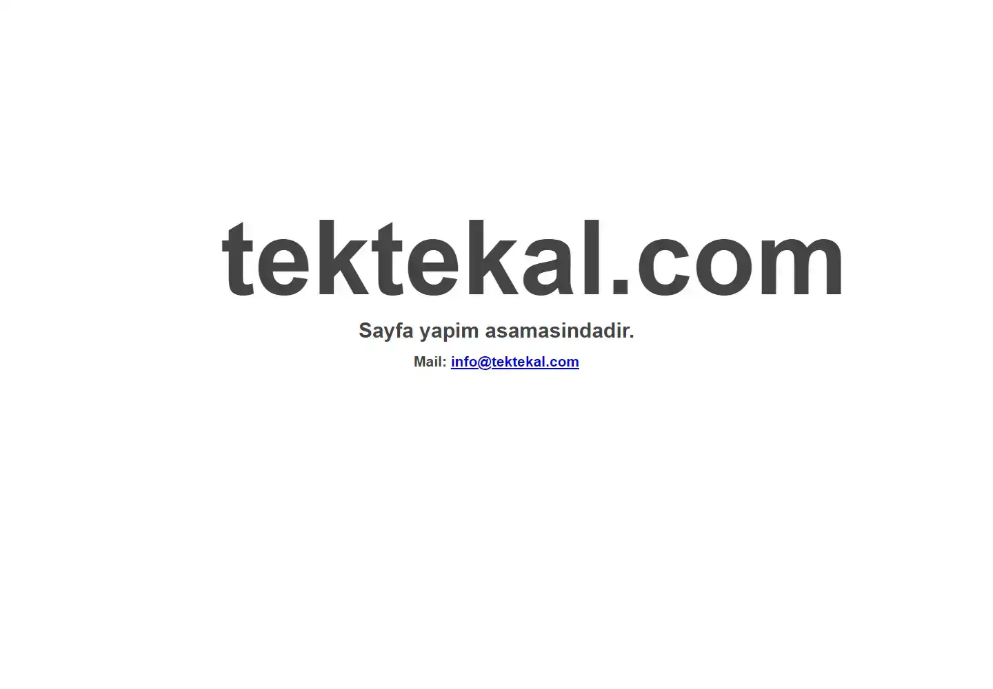 Tektekal Sanal Mağazacılık Ve Bilişim Teknolojileri Pazarlama Limited Şirketi