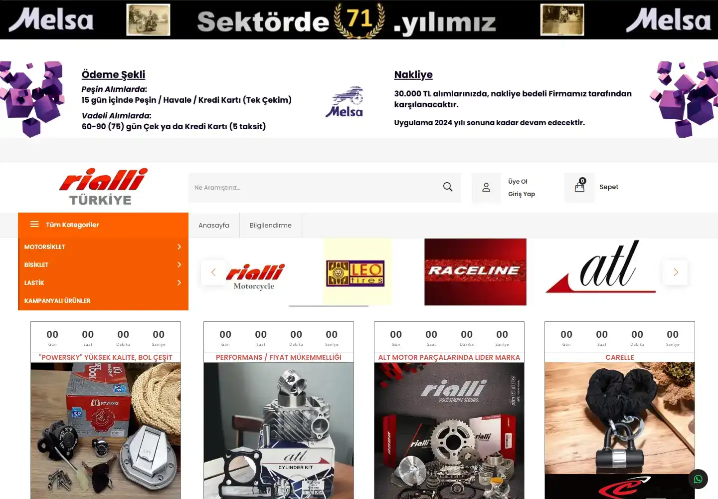 Melsa Bisiklet Motorsiklet Ve Yedek Parçaları Sanayi Ve Ticaret Limited Şirketi