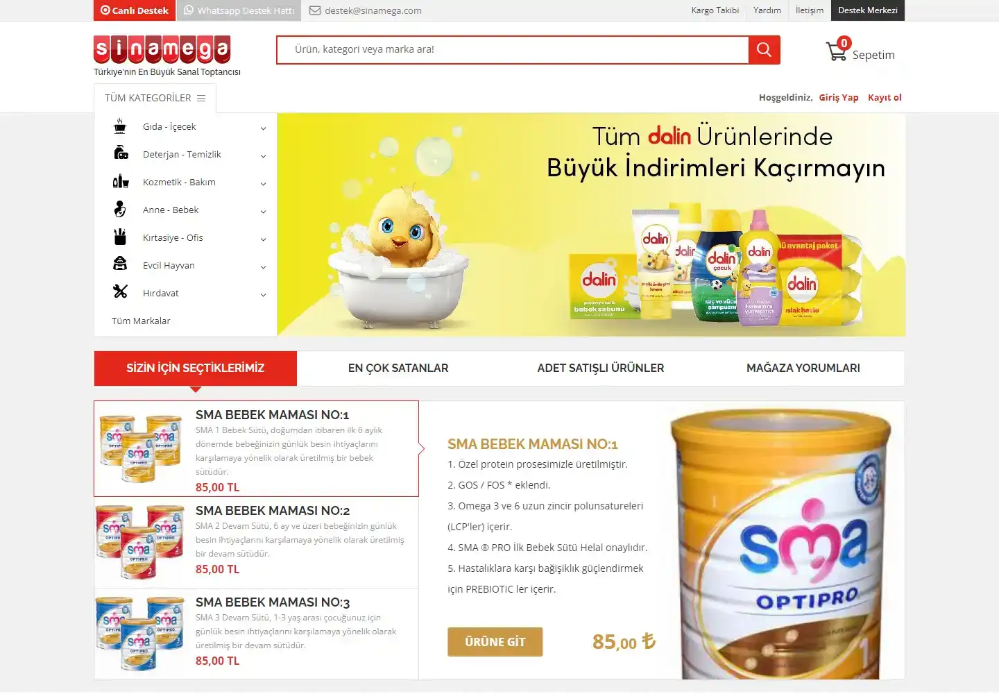 Sina Mega Gıda İç Ve Dış Ticaret Limited Şirketi