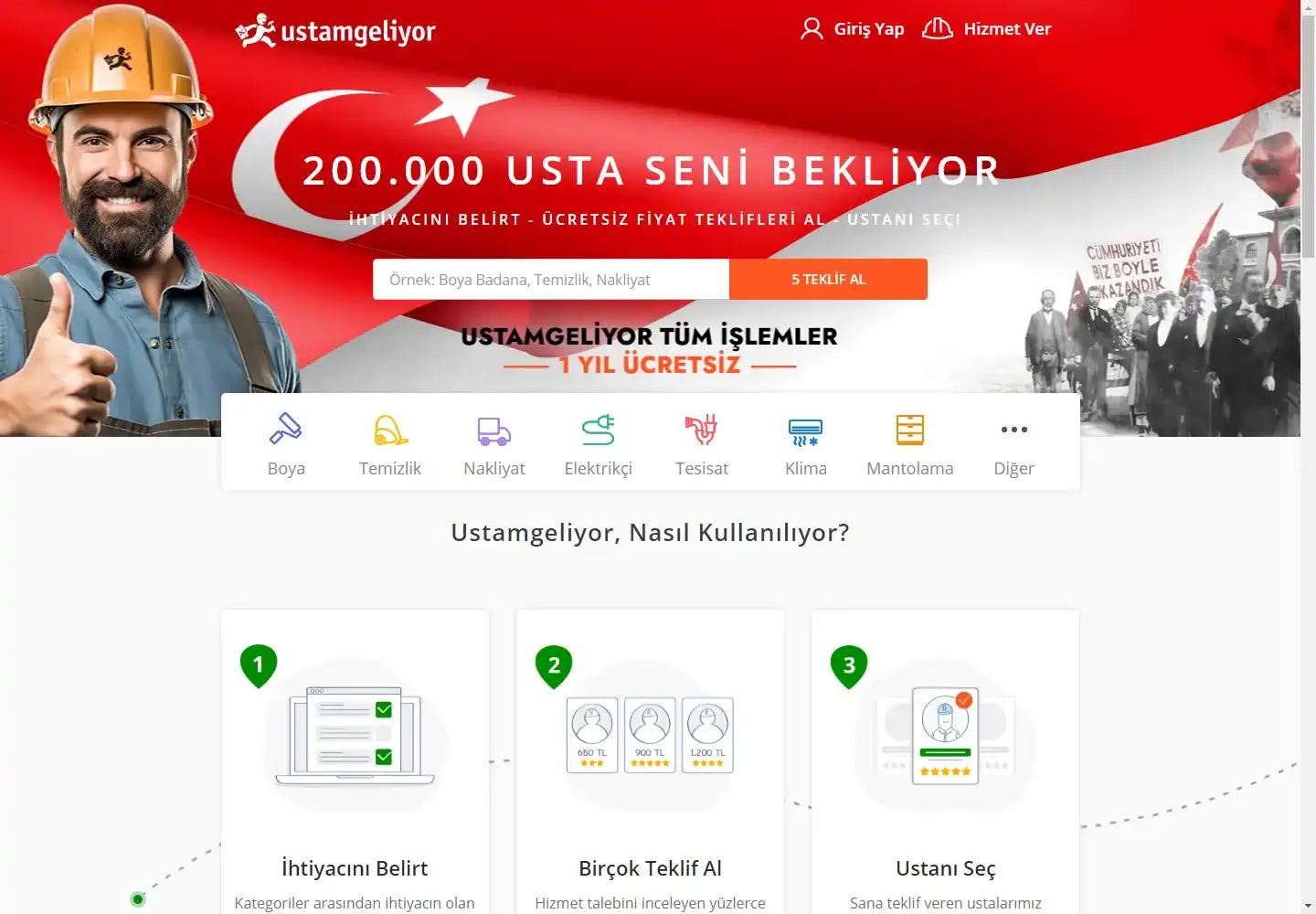 Ustamgeliyor Teknoloji Ve Ticaret Limited Şirketi