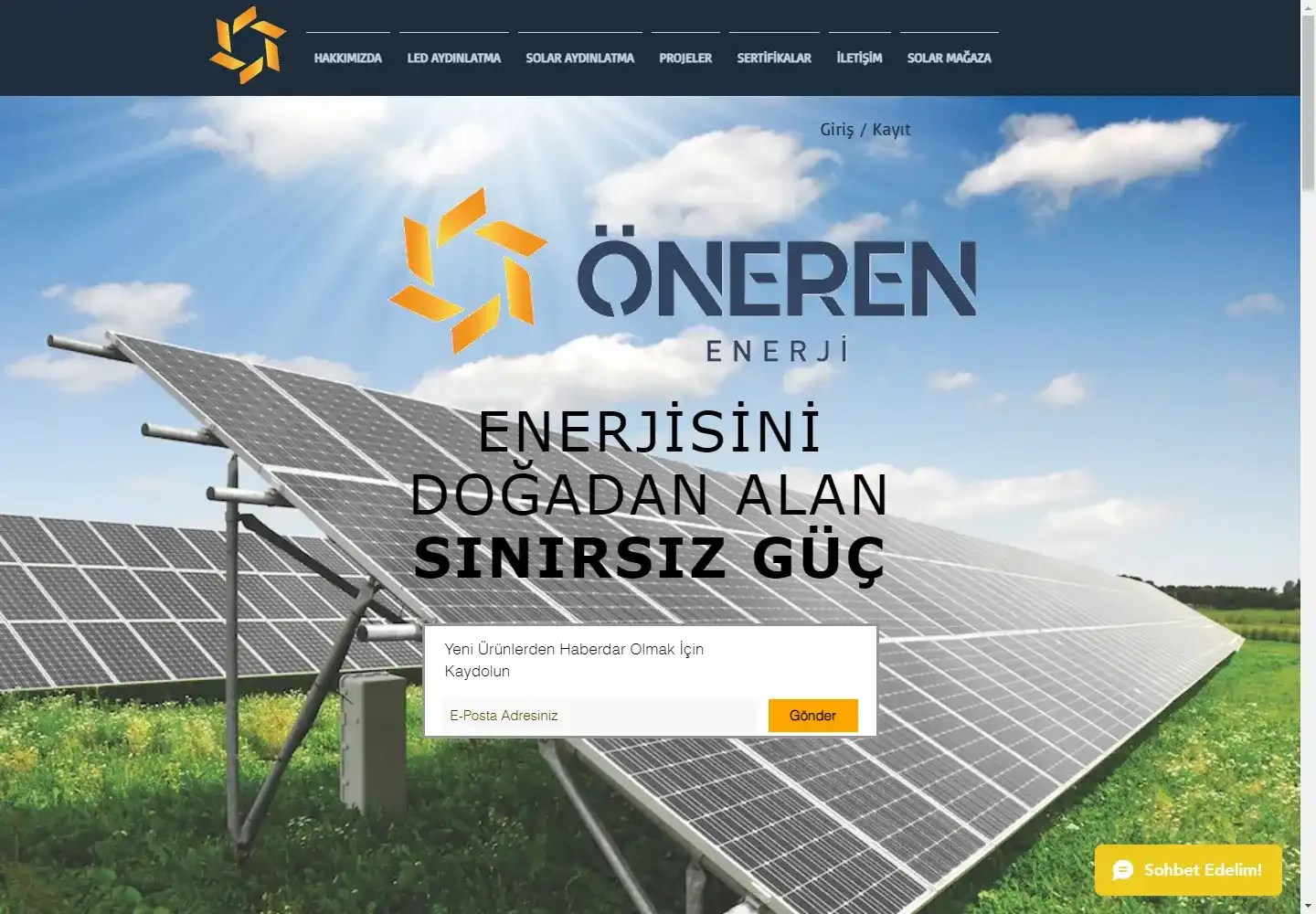 Öneren Enerji Mühendislik İnşaat Sanayi Ve Ticaret Limited Şirketi