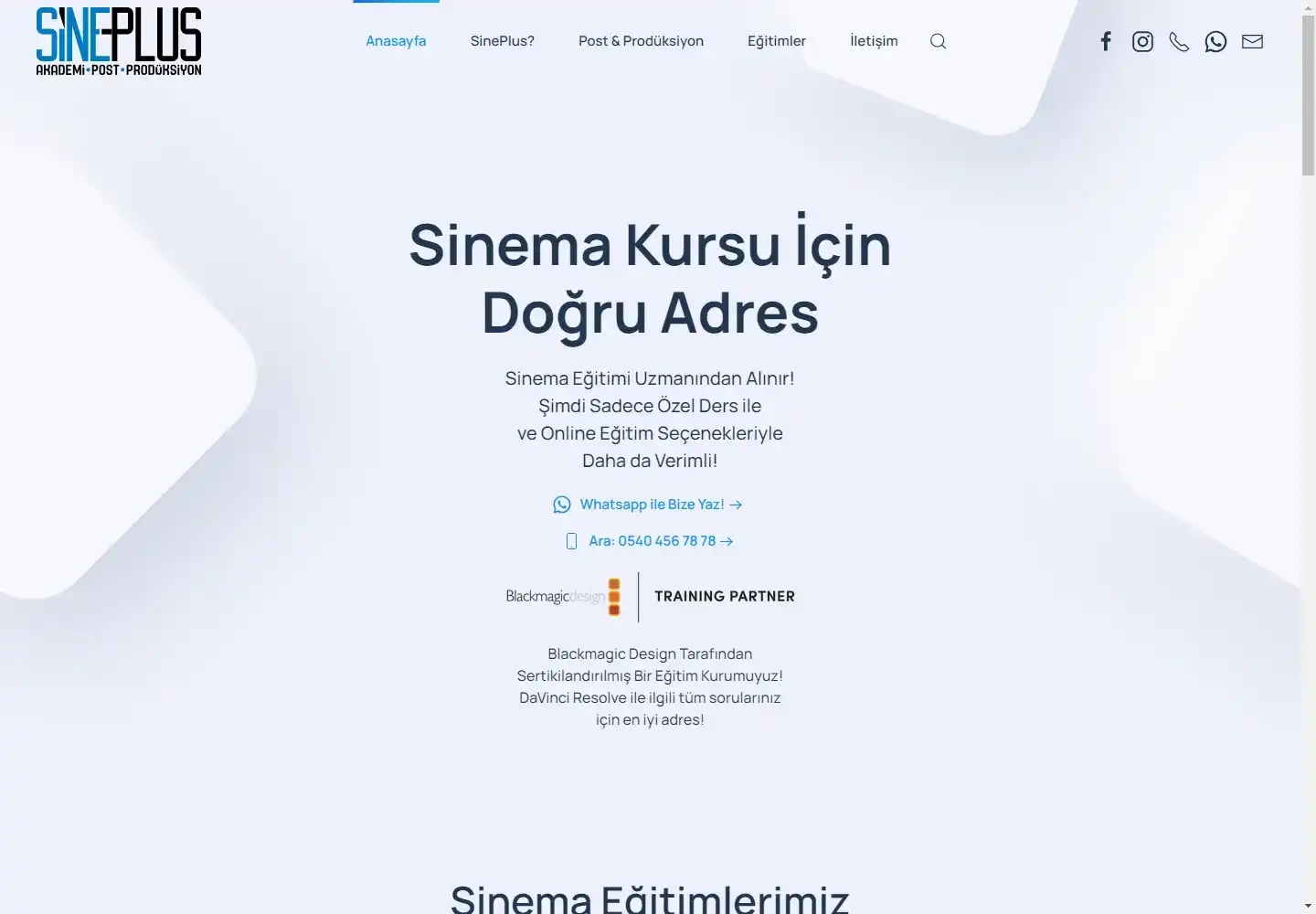 Sineplus Prodüksiyon Ve Eğitim Hizmetleri Ticaret Limited Şirketi 